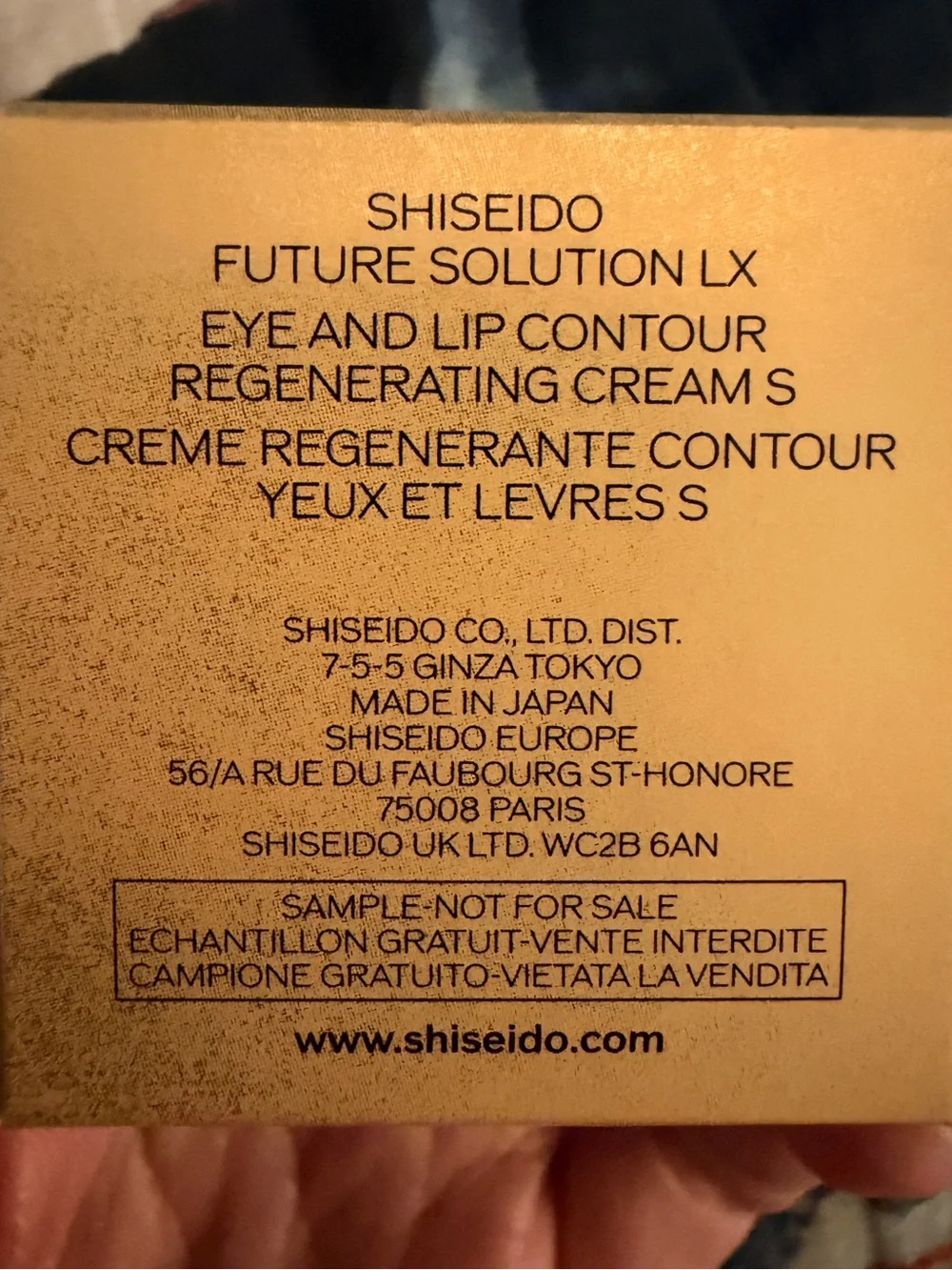 SHISEIDO Future Solution LX Eye and Lip Contour Regenerating Cream 6mL/.21 oz